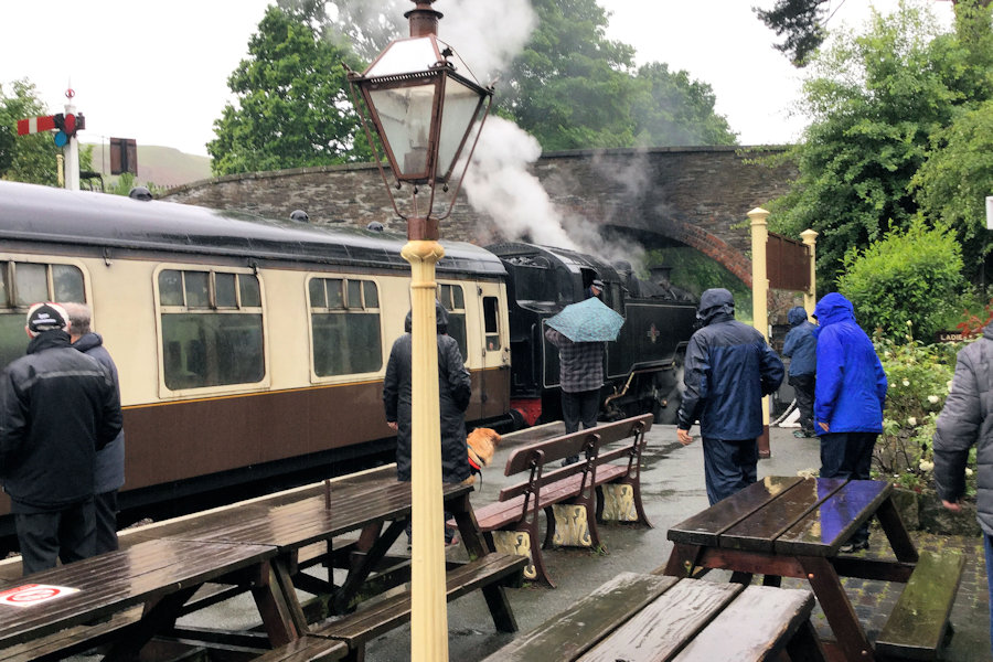 Steam train photograph